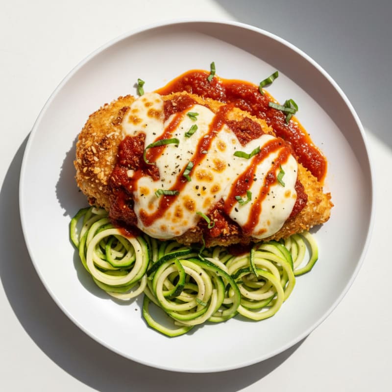 Crispy Baked Chicken Parmesan with Zesty Marinara