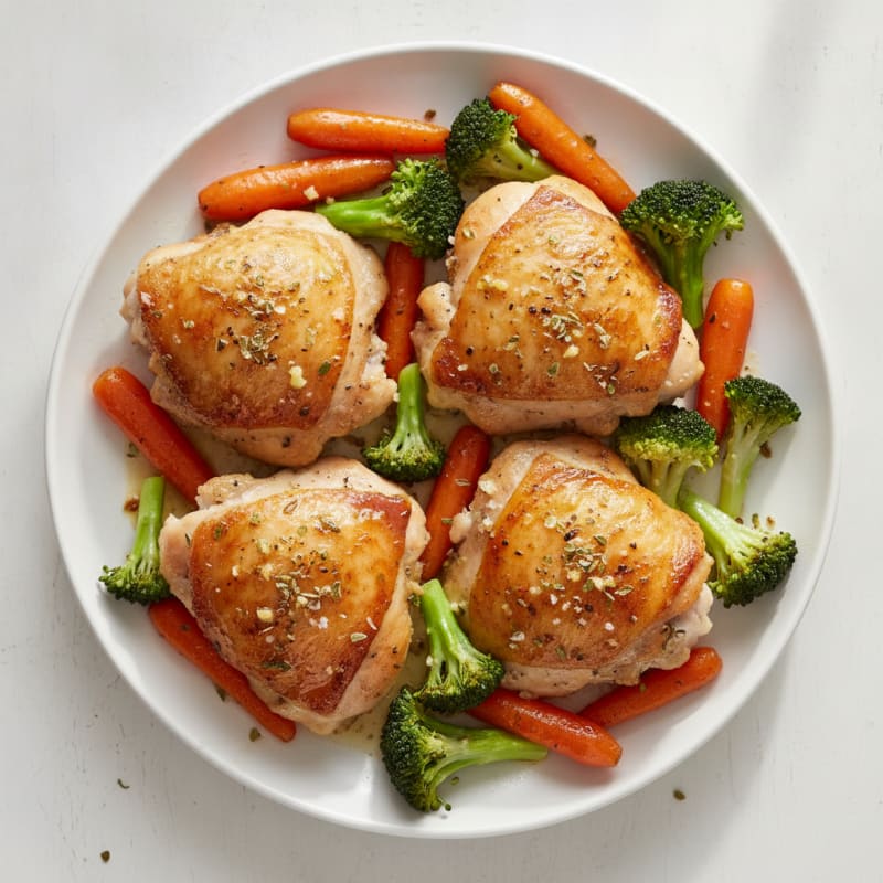 Garlic-Herb Roasted Chicken Thighs
