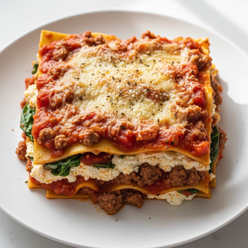 Classic Beef and Ricotta Lasagna Bake