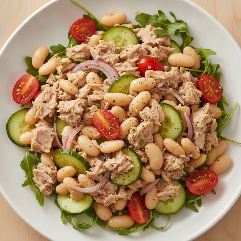 Mediterranean Tuna and White Bean Salad