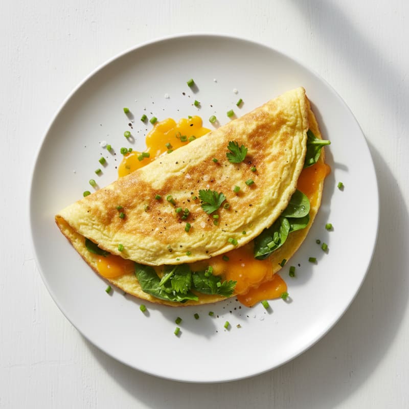Fluffy Herb and Cheese Omelette