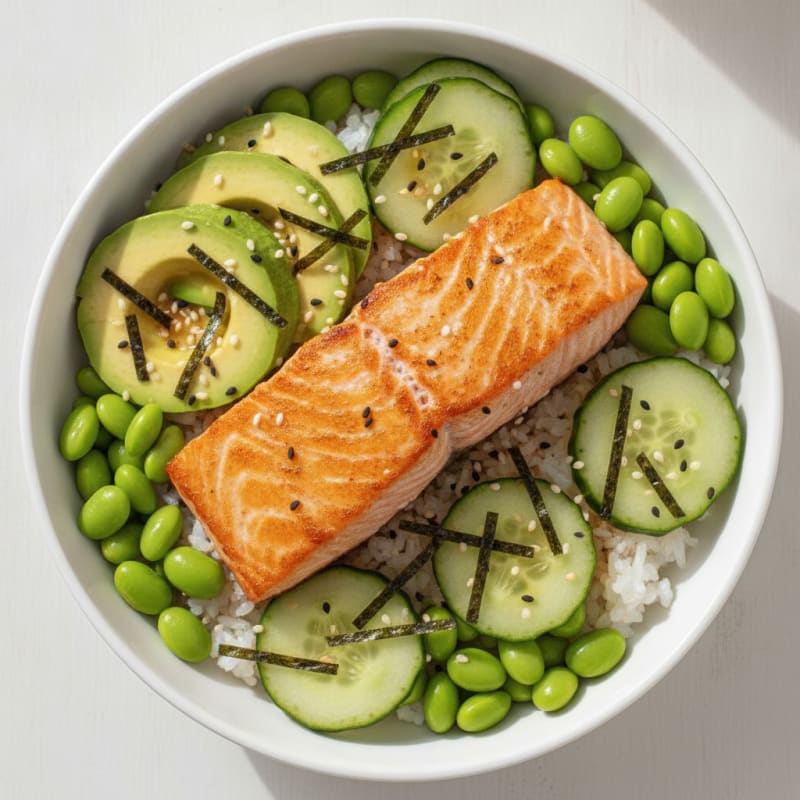 Salmon Sushi Rice Bowl