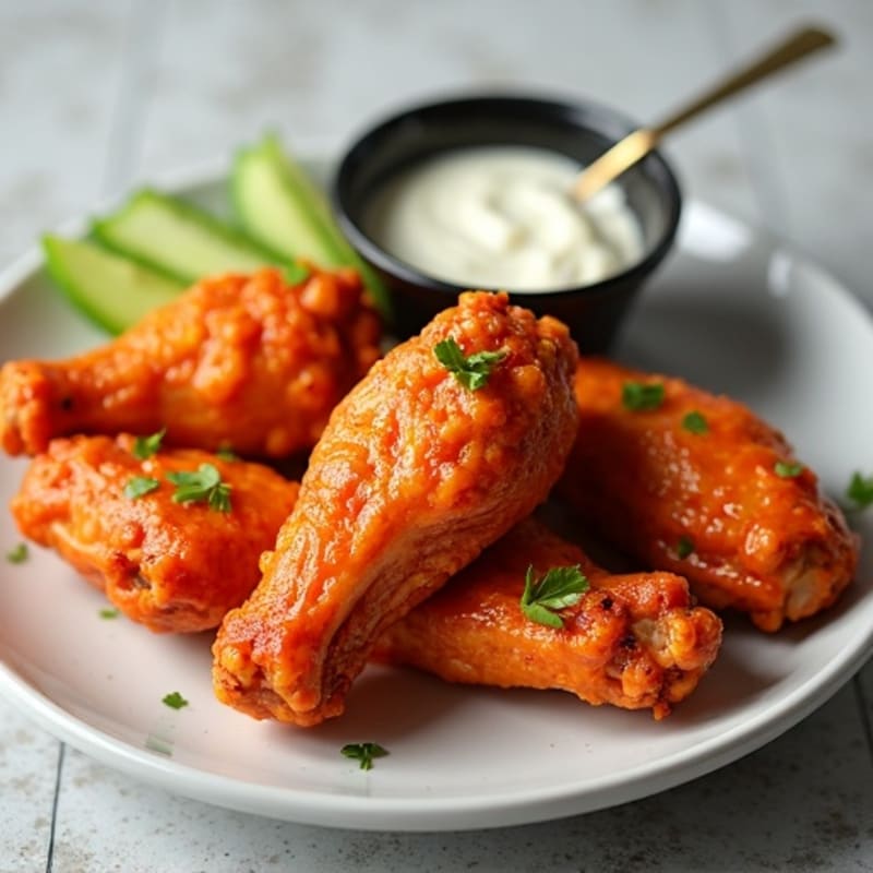 Crispy Baked Buffalo Chicken Wings