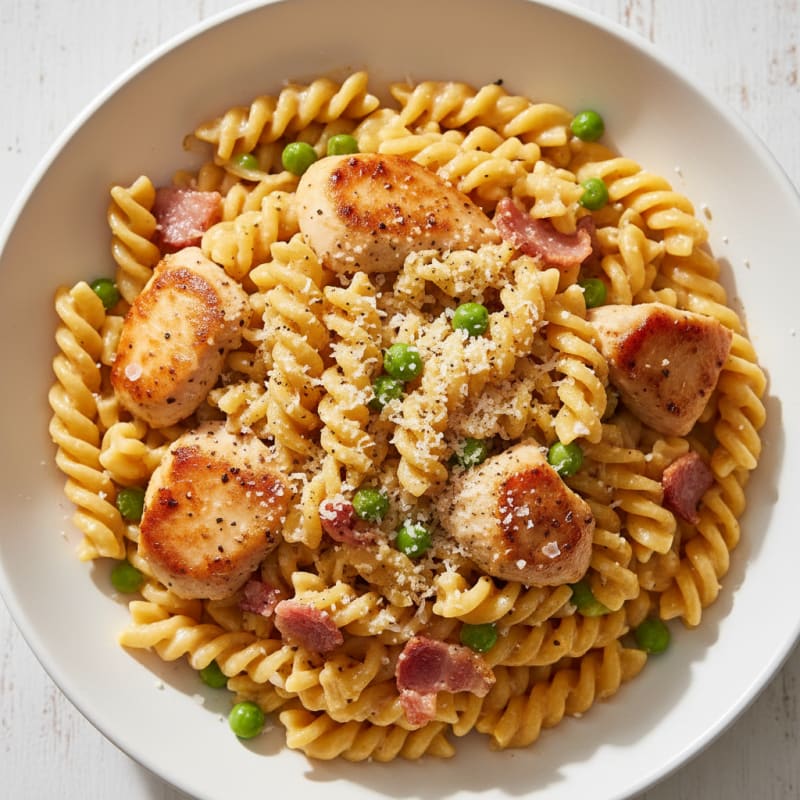 Creamy Carbonara with Crispy Pancetta