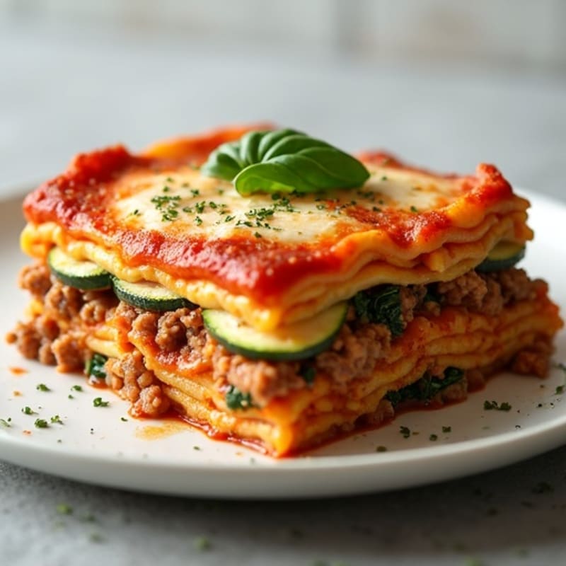 Lean Ground Beef Lasagna Bake with Creamy Ricotta
