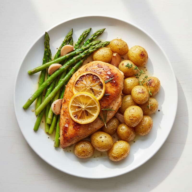Crispy Lemon-Herb Roasted Chicken