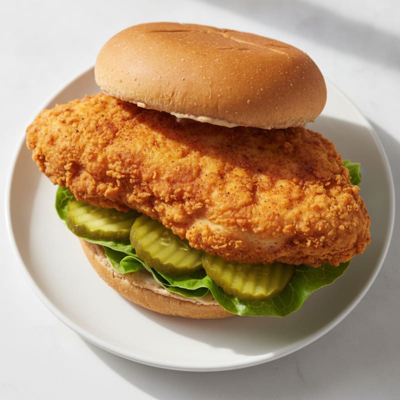 Buttermilk Fried Chicken Sandwich with Pickles