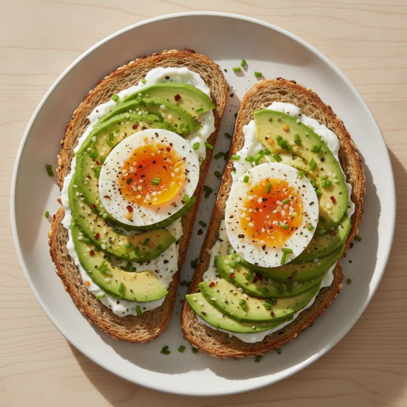 Avocado Toast with Jammy Eggs