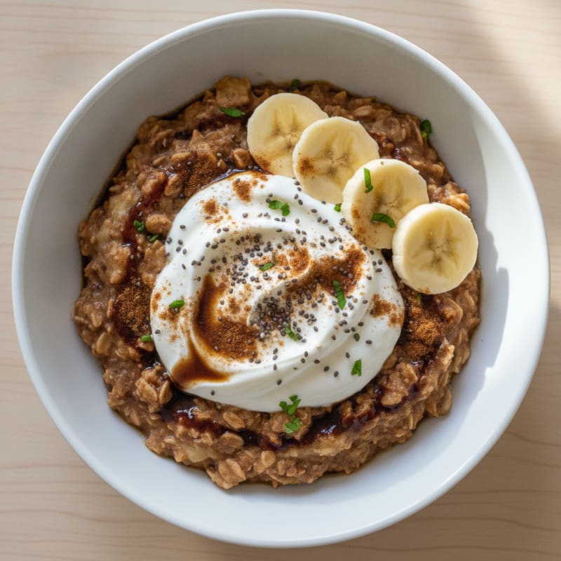 Coffee Banana Overnight Oats