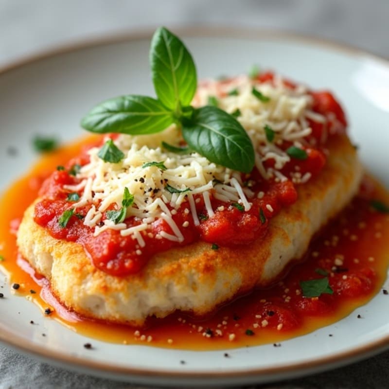 Crispy Baked Chicken Parmesan with Fresh Herbs