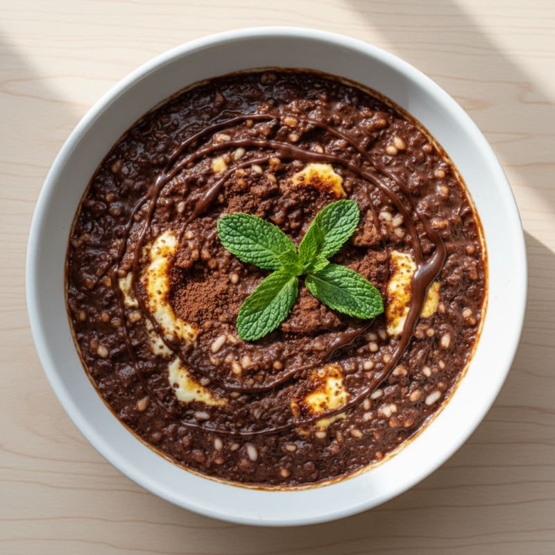 Protein Chocolate Rice Pudding