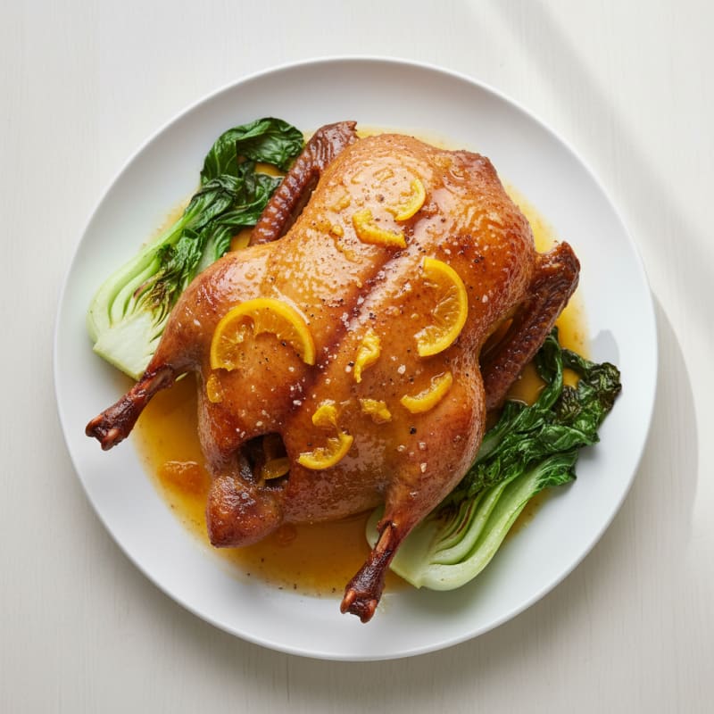 Roasted Whole Duck with Orange Glaze