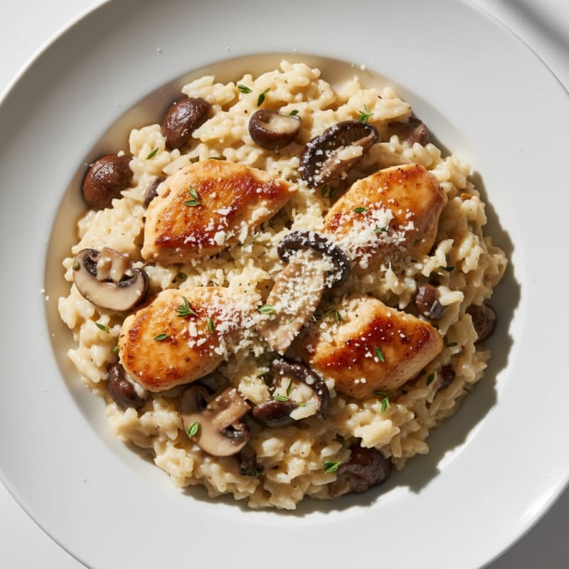 Wild Mushroom Risotto with Parmesan