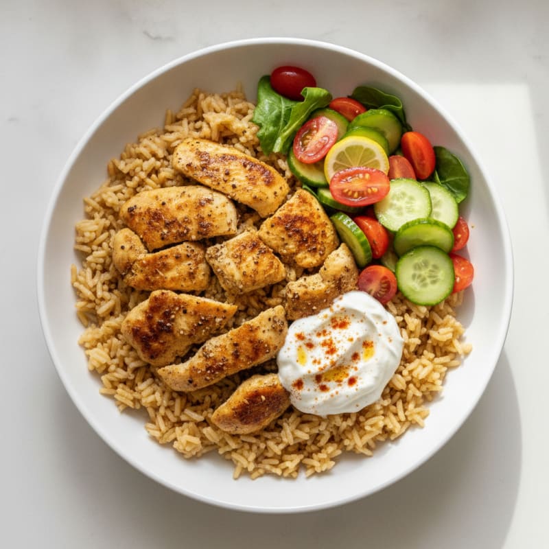 Chicken Shawarma Rice Bowl