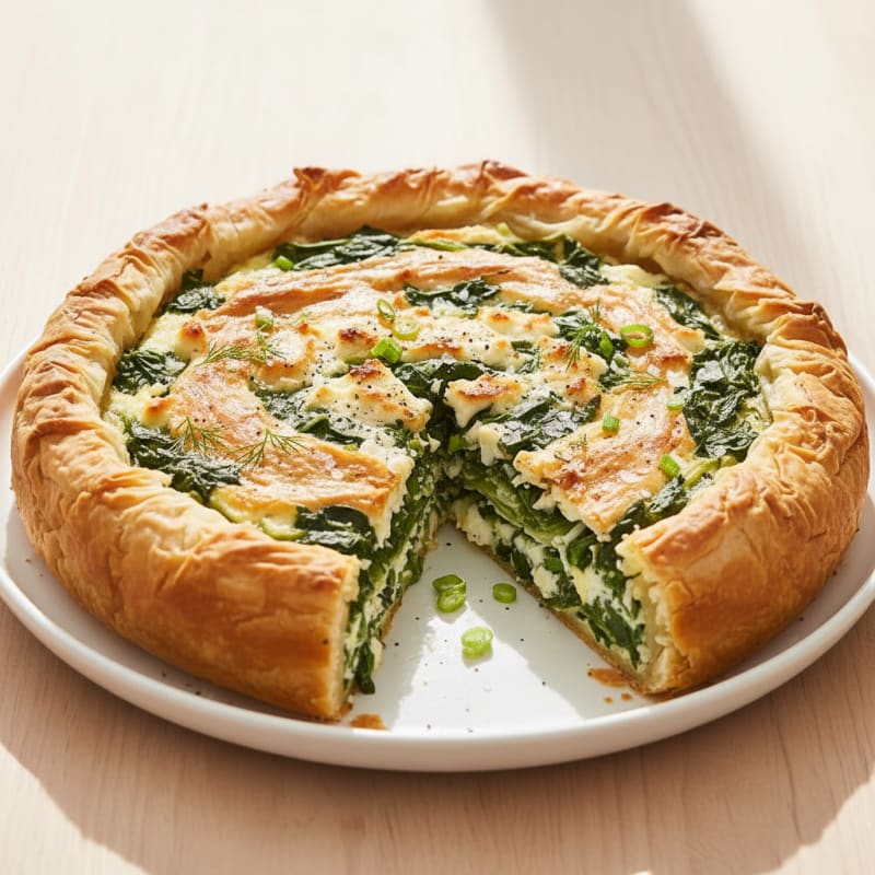 Spinach and Feta Phyllo Pie