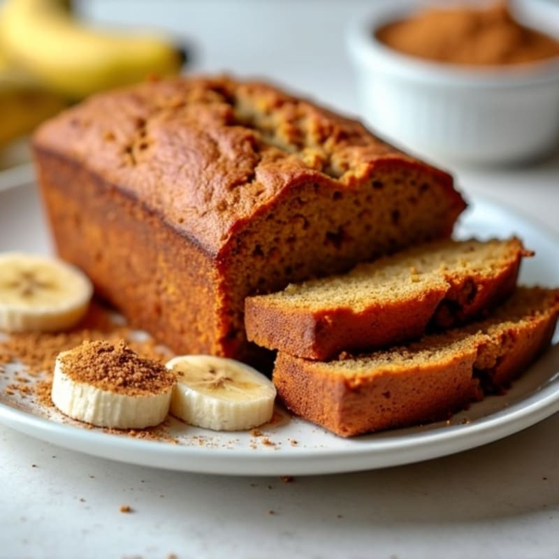 Healthy Spiced Pumpkin Banana Loaf