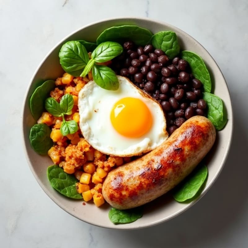 Protein-Packed Sausage and Egg Breakfast Bowl