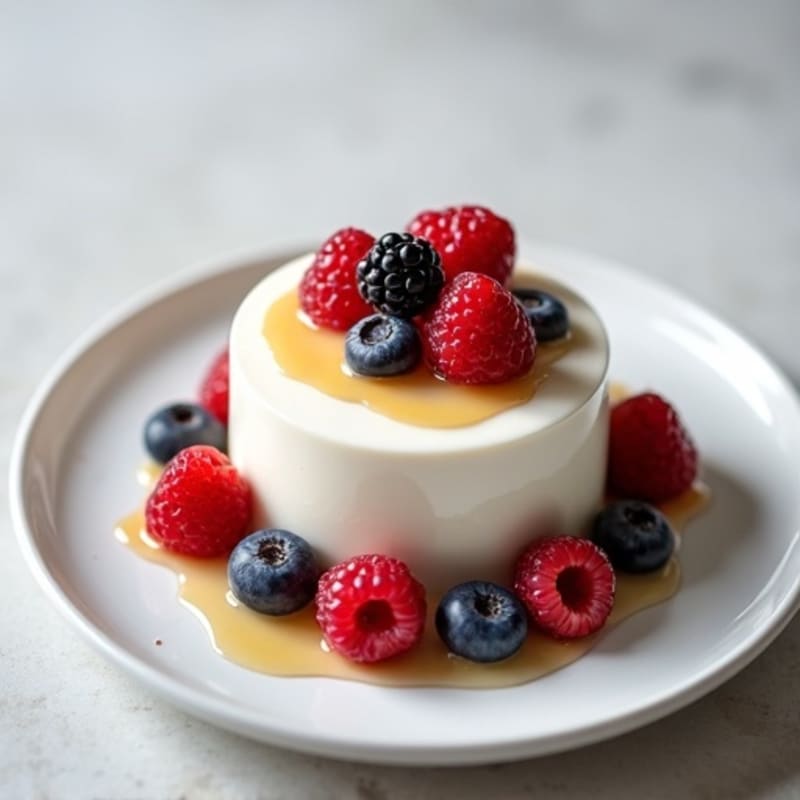 Creamy Greek Yogurt Protein Pudding with Mixed Berries