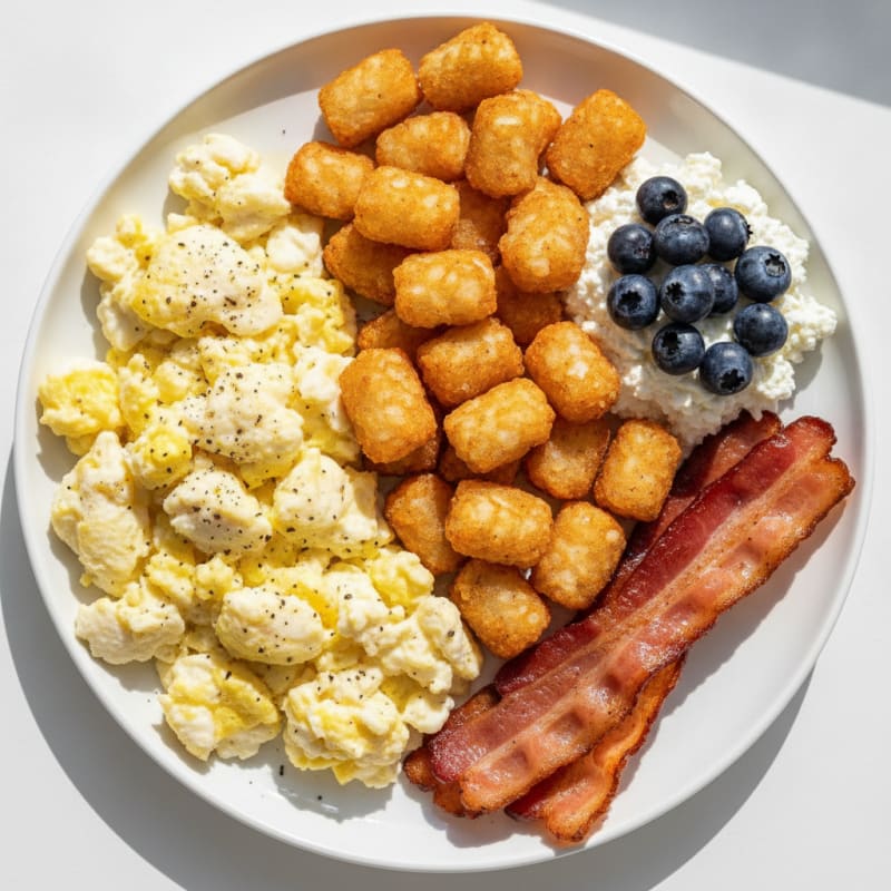 Hearty Egg and Turkey Bacon Breakfast Platter