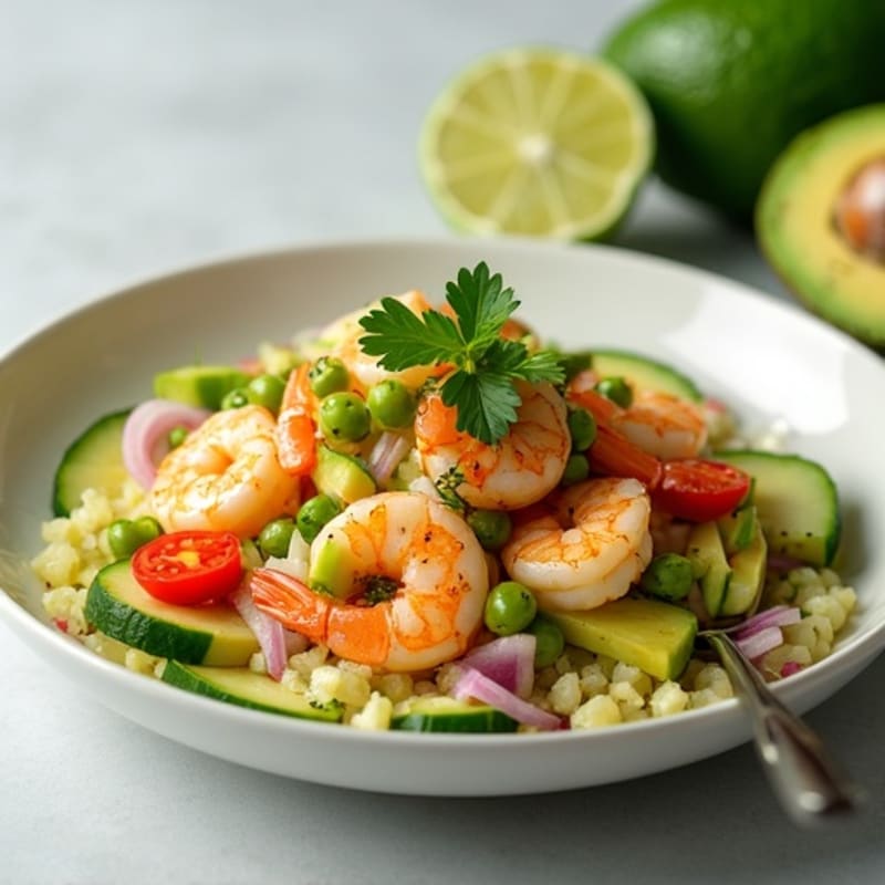 Zesty Lime Shrimp and Creamy Avocado Ceviche