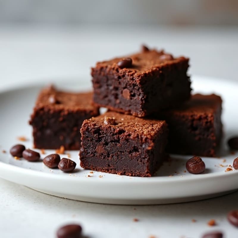 Fudgy Black Bean Brownies with Dark Chocolate