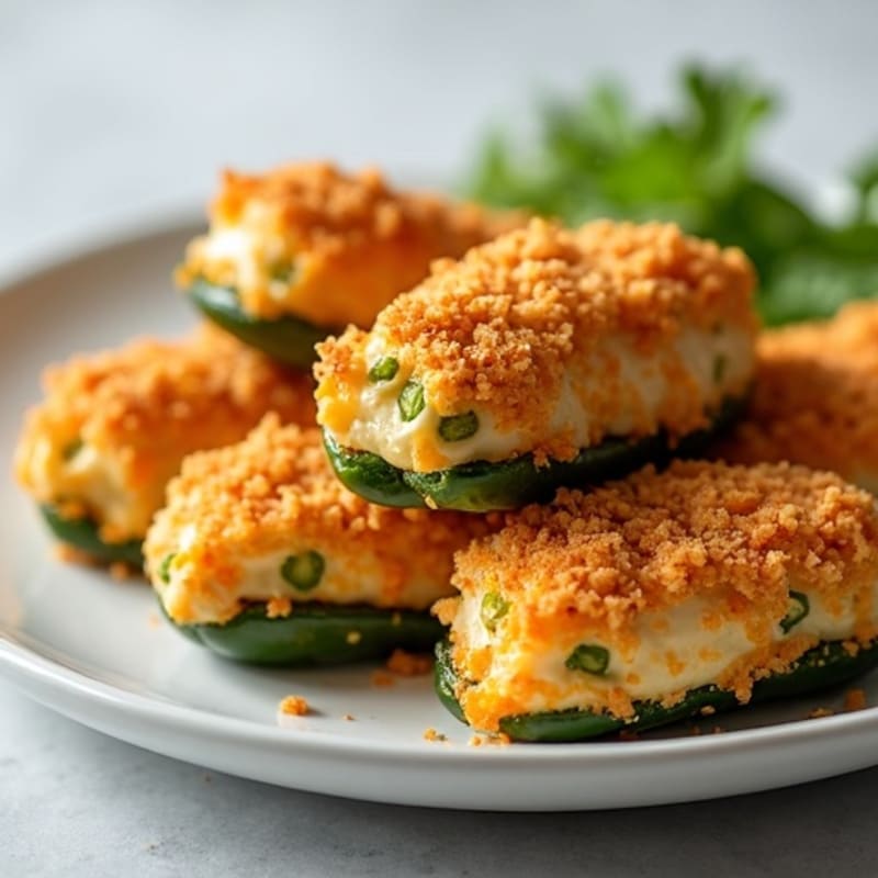 Crispy Baked Spicy Jalapeño Poppers