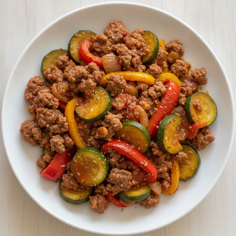 Ground Beef and Vegetable Skillet