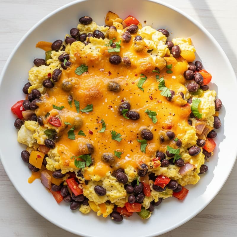 Southwestern Egg and Black Bean Skillet