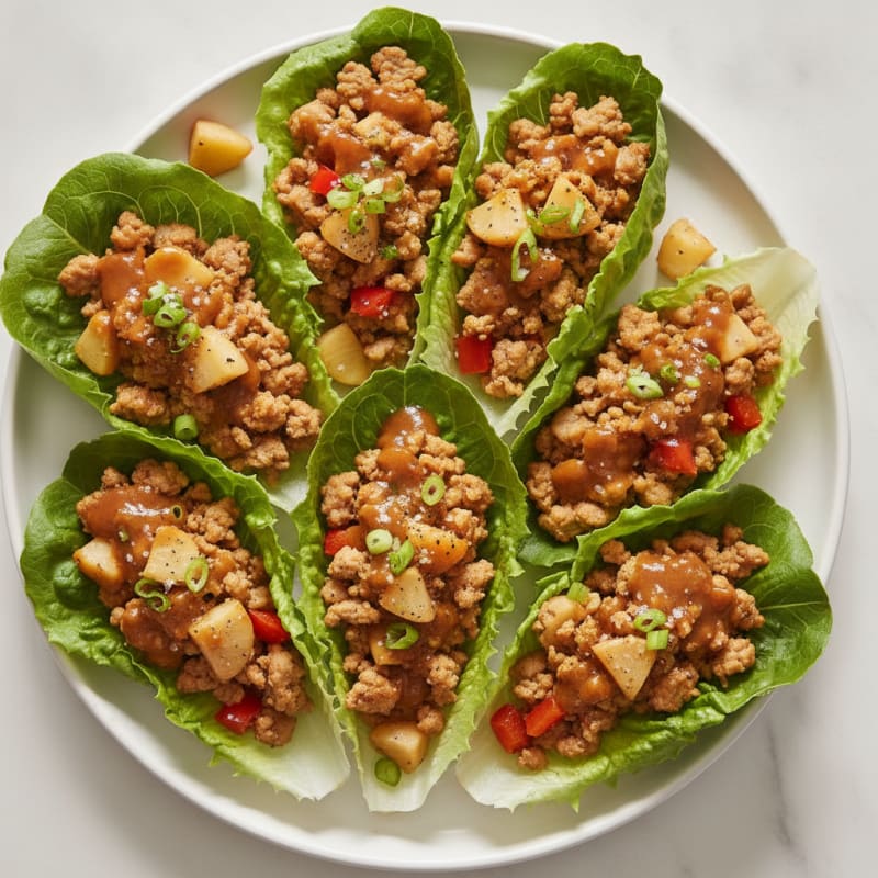 Turkey Mince Lettuce Wraps