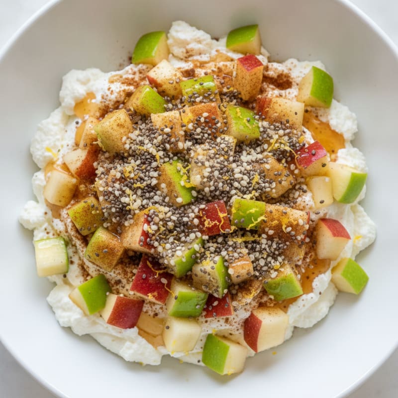 Fromage Blanc with Lemon Apple Chia
