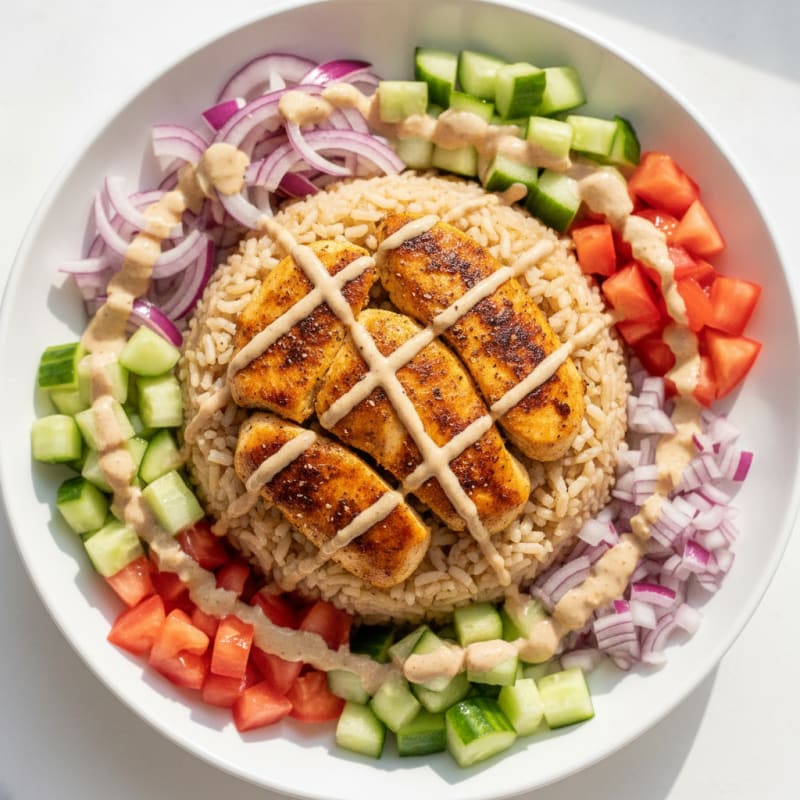 Chicken Shawarma Rice Bowl