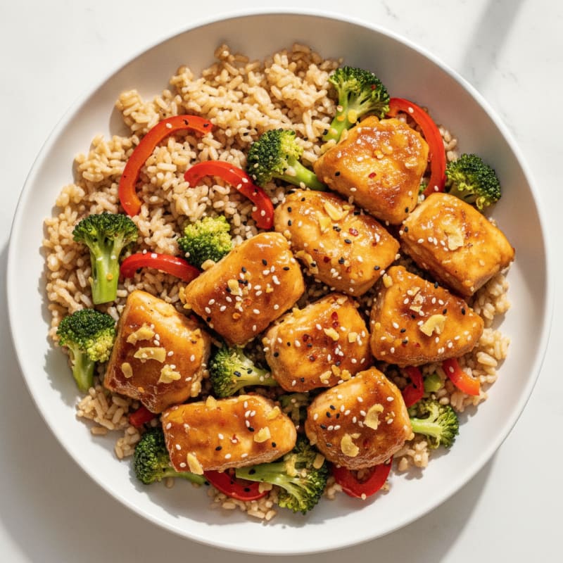 Clean General Tso's Chicken Stir-Fry