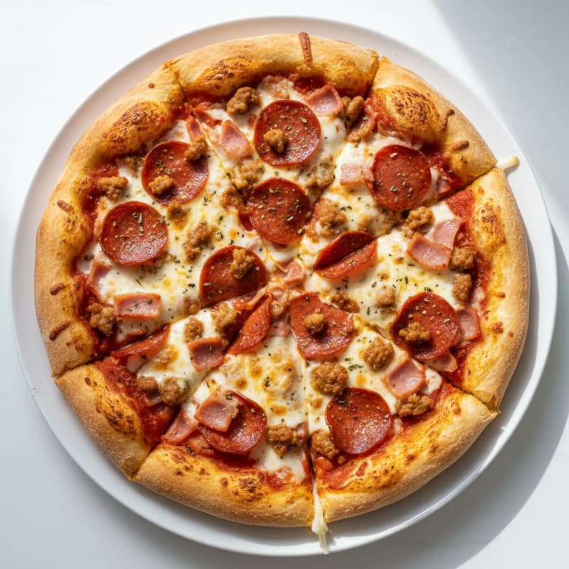 Meat Lovers Stuffed Crust Pizza