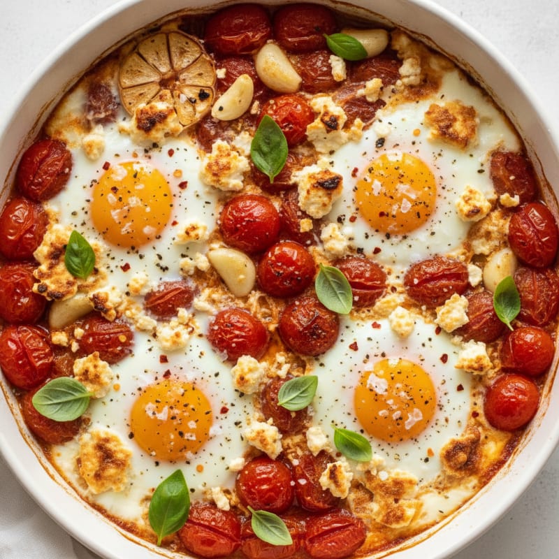 Baked Eggs with Roasted Tomatoes