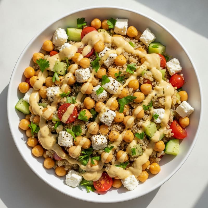 Mediterranean Chickpea and Quinoa Bowl