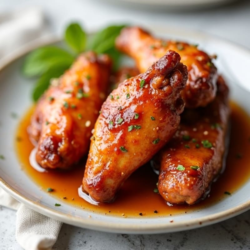 Crispy Honey Glazed Chicken Wings