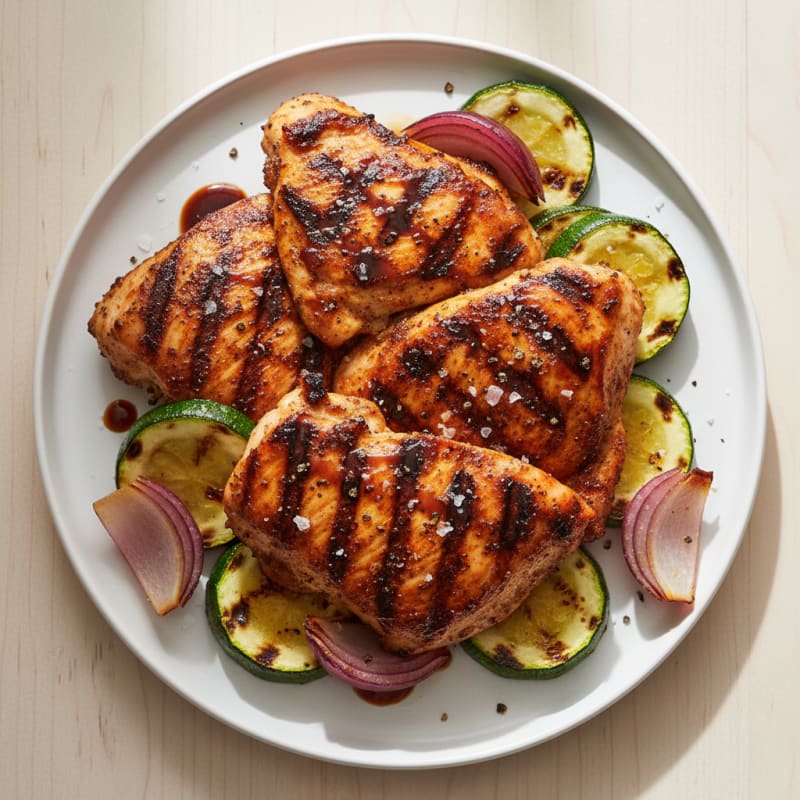 Smoky BBQ Grilled Chicken Thighs
