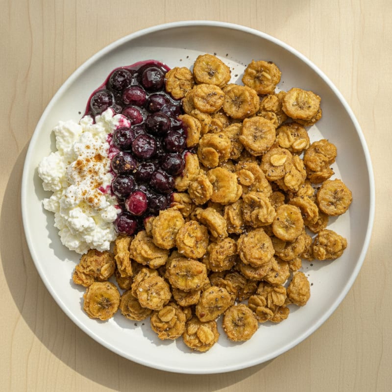 Banana Vanilla Scrambled Oats