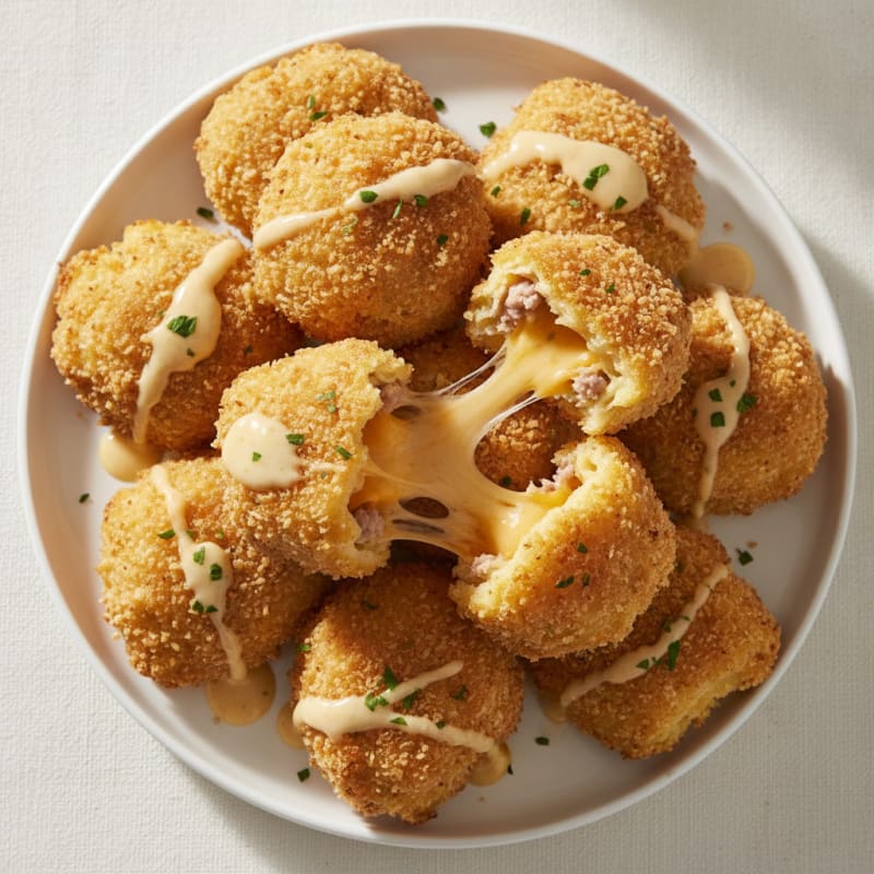 Golden Mac & Cheese Bites