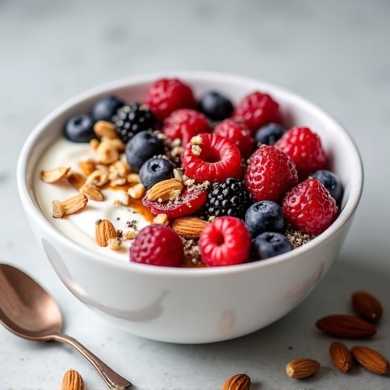 Protein-Packed Greek Yogurt Bowl with Berries and Nuts
