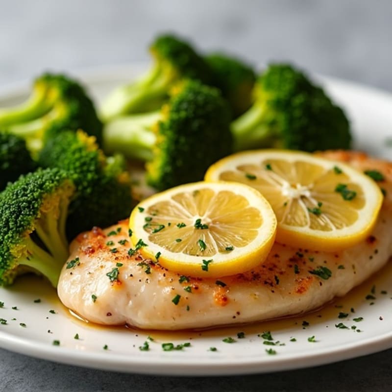 Sheet Pan Lemon Garlic Chicken and Roasted Broccoli
