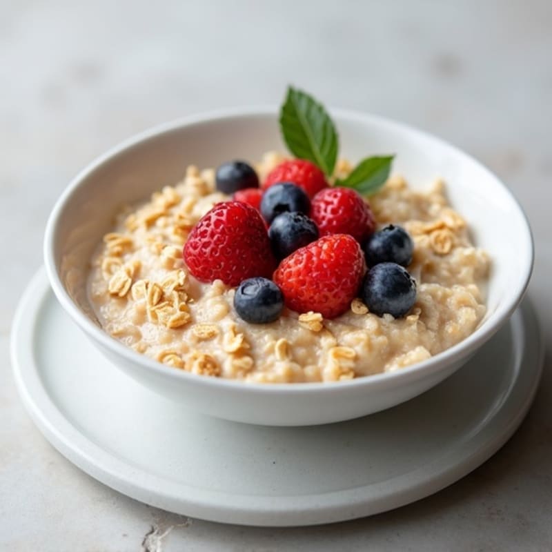 Creamy Oatmeal with Fresh Berries