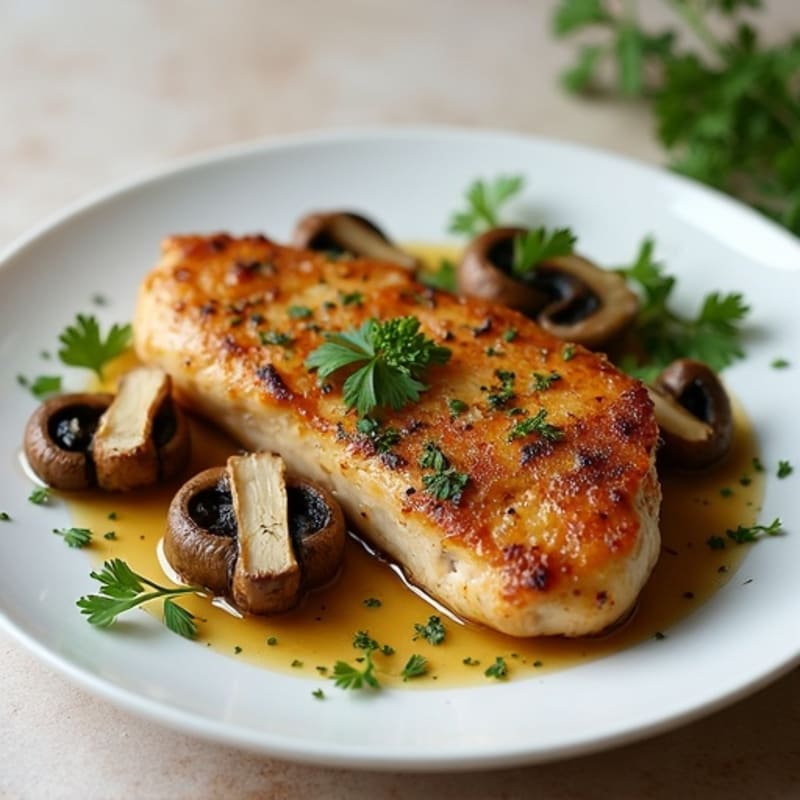 Roasted Garlic Butter Mushrooms with Fresh Herbs