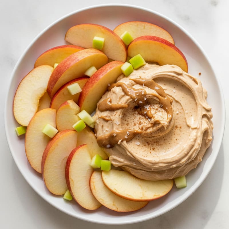 High-Protein Whipped Peanut Butter Apple Slices