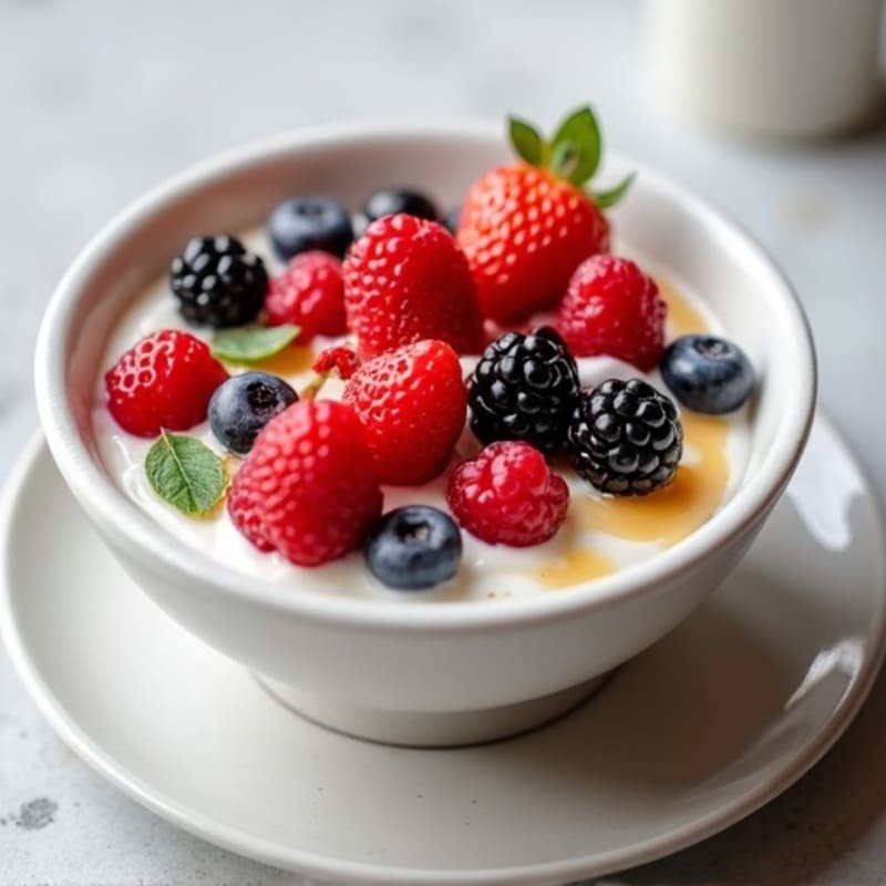 Creamy Protein Yogurt Bowl with Mixed Berries
