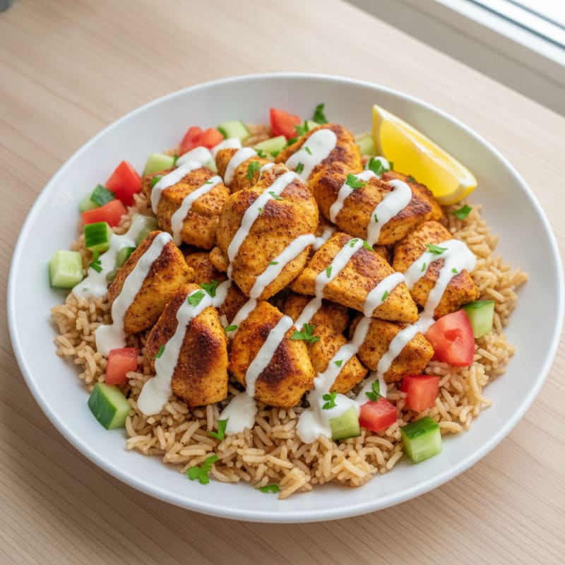 Chicken Shawarma Rice Bowl