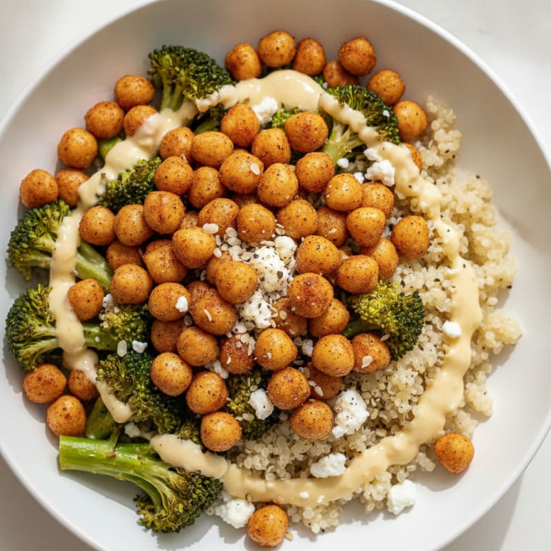 Roasted Chickpea and Vegetable Bowl