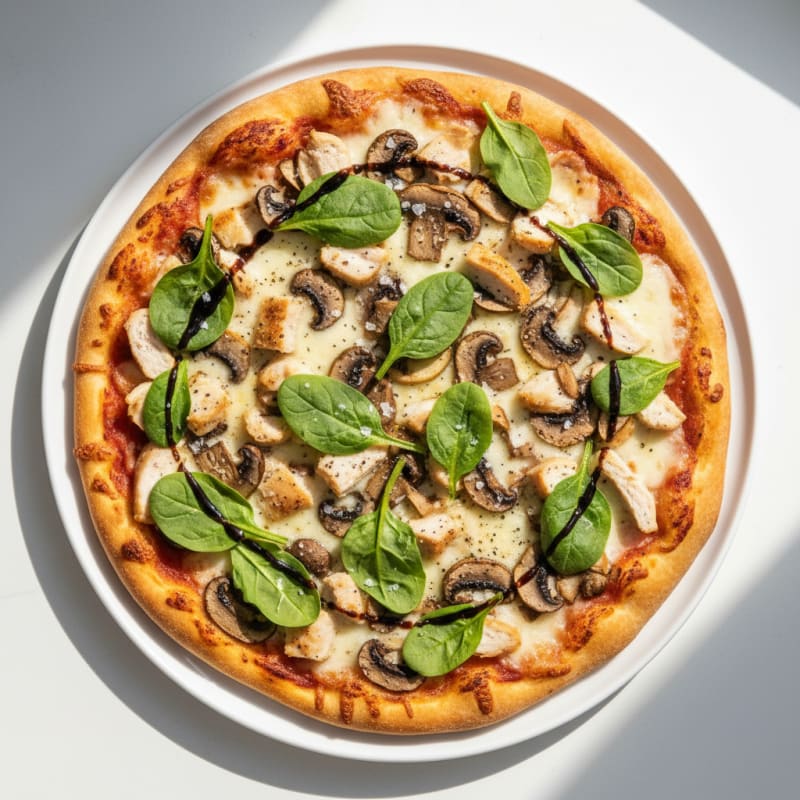 Mushroom Truffle Oil Pizza