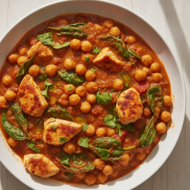 Spiced Chickpea and Tomato Curry