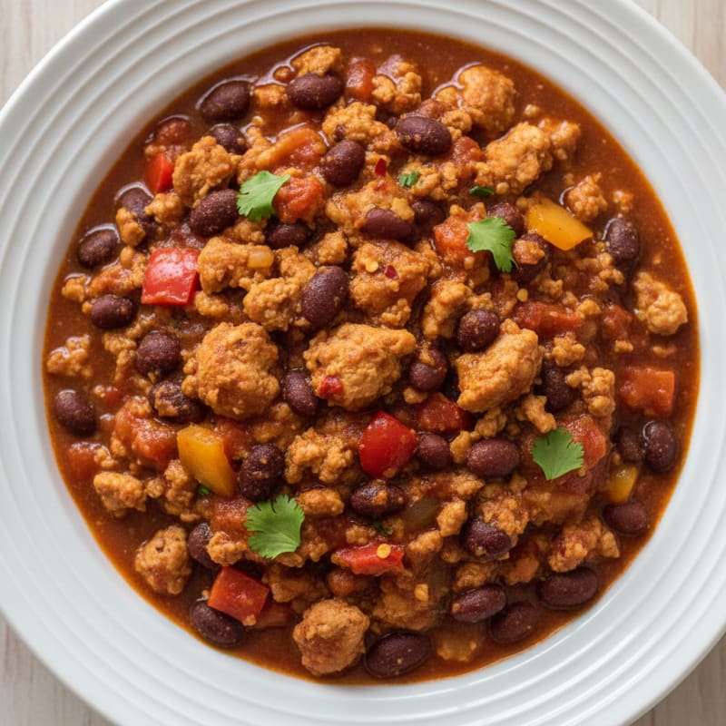 Hearty Ground Chicken Chili